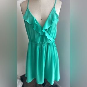 Lush mini ruffle dress